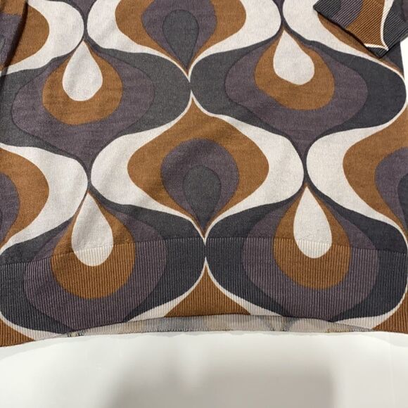 Boden Modern Print Lightweight Wool Crewneck Sweater Size 4 - Picture 4 of 8